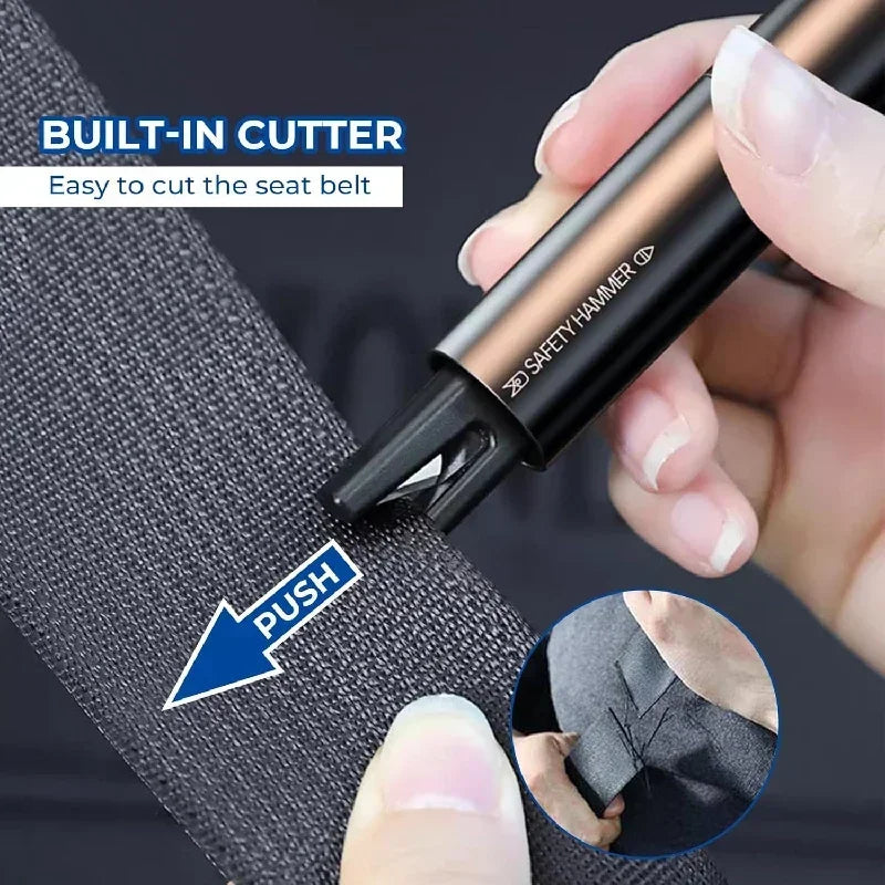 🔨 2-in-1 Car Emergency Hammer