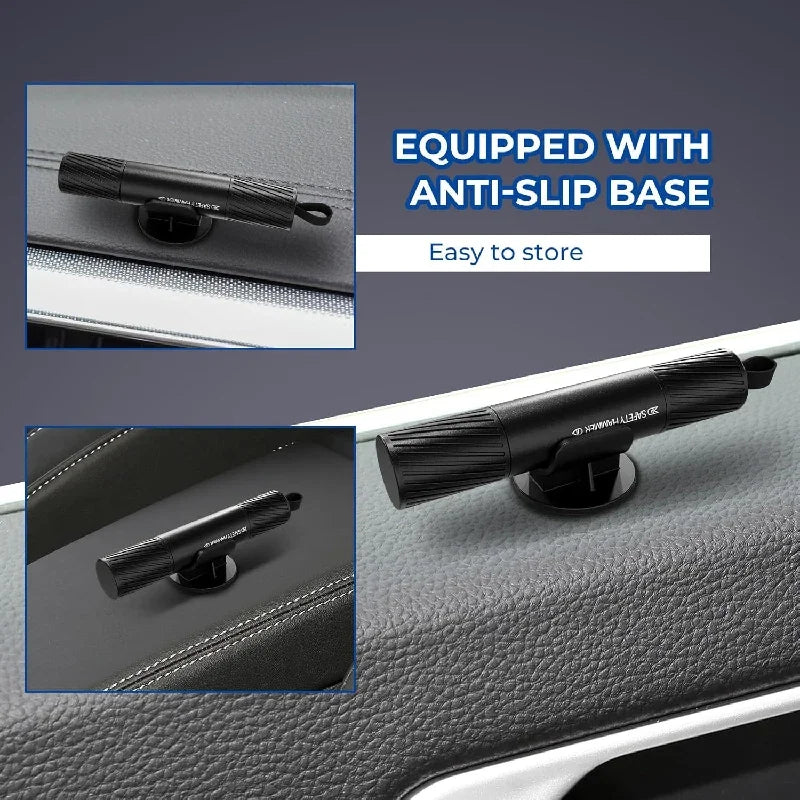 🔨 2-in-1 Car Emergency Hammer