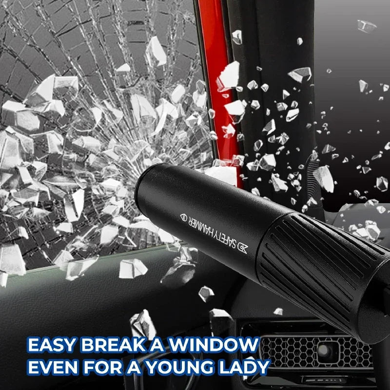 🔨 2-in-1 Car Emergency Hammer